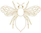 icone-biodiversite-pollinisation-vignoble Icône d’une abeille, symbolisant la biodiversité et la pollinisation soutenues par la cohabitation des vignes et hémérocalles à Bécancour